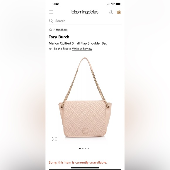 Tory Burch Leather Marion Quilted Small Flap Shoulder Bag Pink Tory Burch $495 - Picture 3 of 17